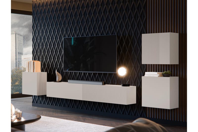 Kangana Tv-Møbelsett - Beige - Møbler - Mediamøbel & tv møbel - TV-møbelsett