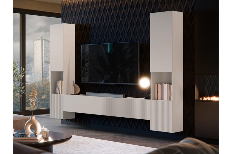 Kangana Tv-Møbelsett - Beige - Møbler - Mediamøbel & tv møbel - TV-møbelsett