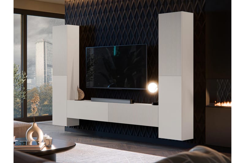 Kangana Tv-Møbelsett - Beige - Møbler - Mediamøbel & tv møbel - TV-møbelsett