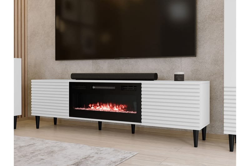 Kannu TV-benk 181 cm - Hvit - Møbler - Mediamøbel & tv møbel - TV-benk & mediabenk