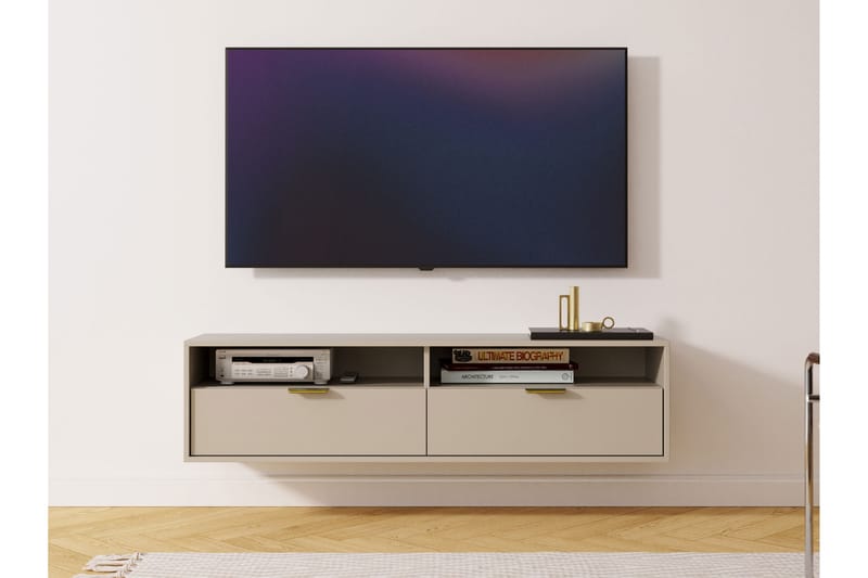Kanon TV-benk 140 cm - Beige - Møbler - Mediamøbel & tv møbel - TV-benk & mediabenk