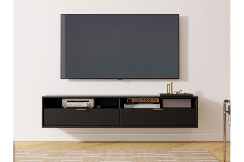Kanon TV-benk 175 cm - Svart - Møbler - Mediamøbel & tv møbel - TV-benk & mediabenk