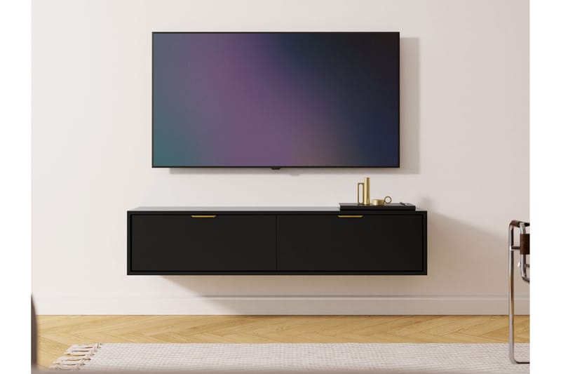 Kanta TV-benk 140 cm - Svart - Møbler - Mediamøbel & tv møbel - TV-benk & mediabenk