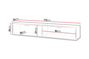 Kanta TV-benk 175 cm - Beige - Møbler - Mediamøbel & tv møbel - TV-benk & mediabenk