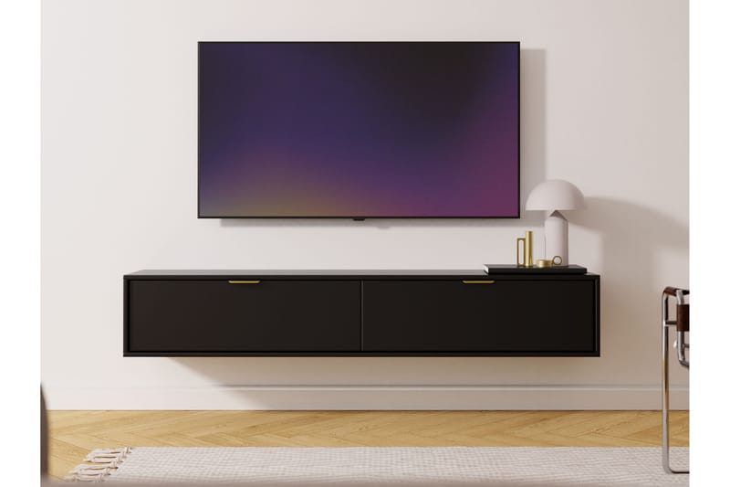 Kanta TV-benk 175 cm - Svart - Møbler - Mediamøbel & tv møbel - TV-benk & mediabenk