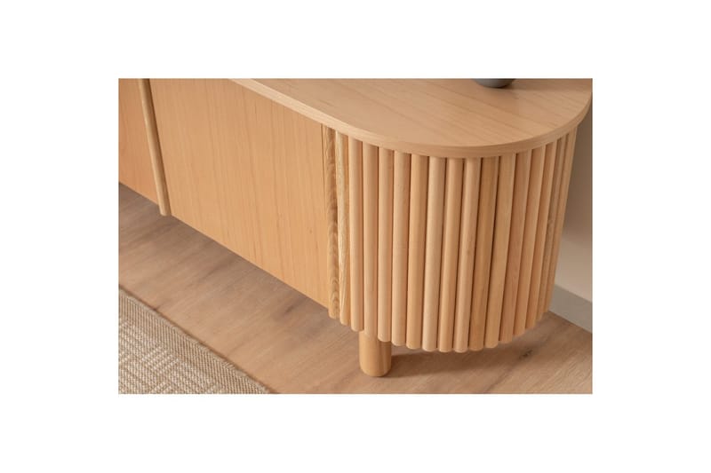 Karela TV-benk 180 cm - Lysfarget tre - Møbler - Mediamøbel & tv møbel - TV-benk & mediabenk