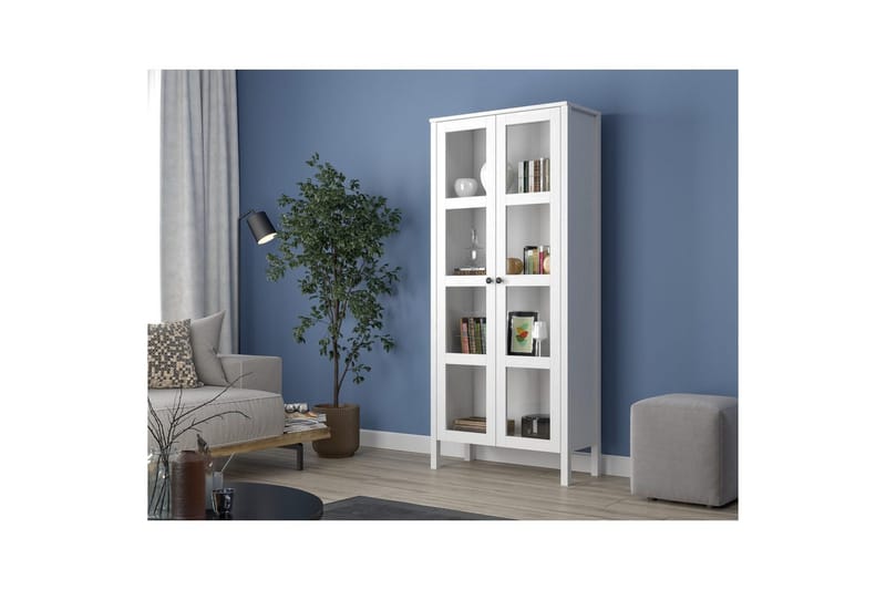 Kelric Bokhylle 80 cm - Natur/Hvit - Oppbevaring - Hyller - Bokhylle