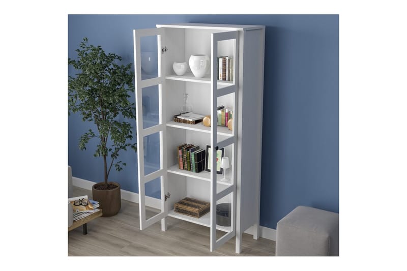 Kelric Bokhylle 80 cm - Natur/Hvit - Oppbevaring - Hyller - Bokhylle