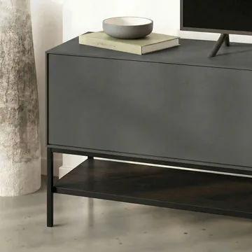 Kenvor TV-benk 180 cm - Anthracite/Wood Black/Black - Møbler - Mediamøbel & tv møbel - TV-benk & mediabenk