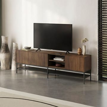 Kenvor TV-benk 180 cm - Milano Walnut, Wood Black, Black - Møbler - Mediamøbel & tv møbel - TV-benk & mediabenk