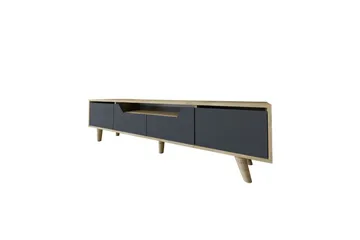 Kollumber TV-benk 180x30 cm - Brun/Antrasitt - Møbler - Mediamøbel & tv møbel - TV-benk & mediabenk