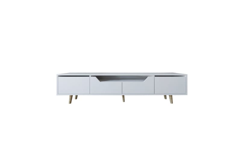 Kollumber TV-benk 180x30 cm - Hvit - Møbler - Mediamøbel & tv møbel - Mediestativ & veggfeste