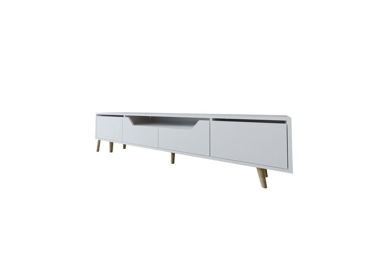 Kollumber TV-benk 180x30 cm - Hvit - Møbler - Mediamøbel & tv møbel - Mediestativ & veggfeste