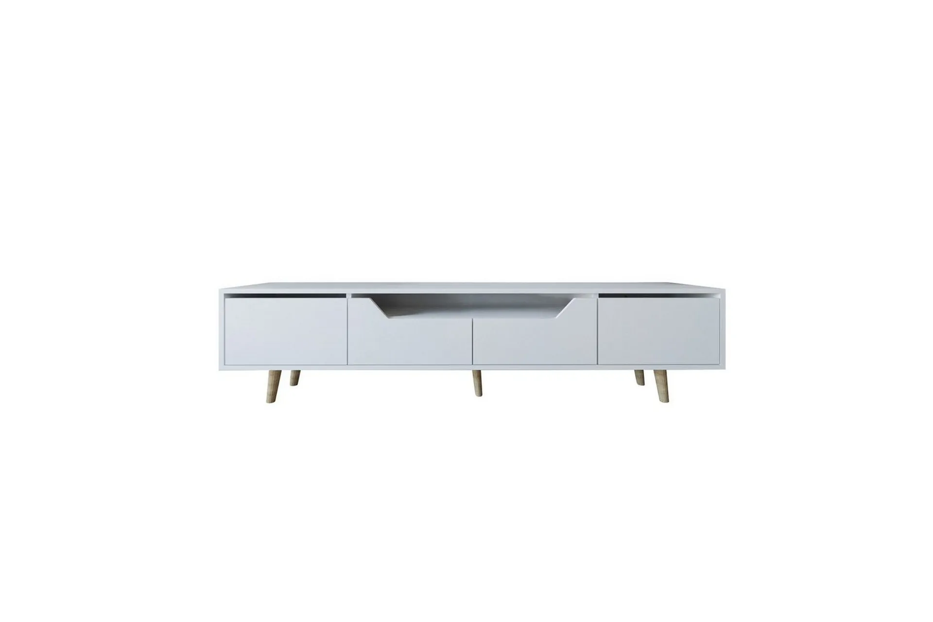 Kollumber TV-benk 180x30 cm - Hvit