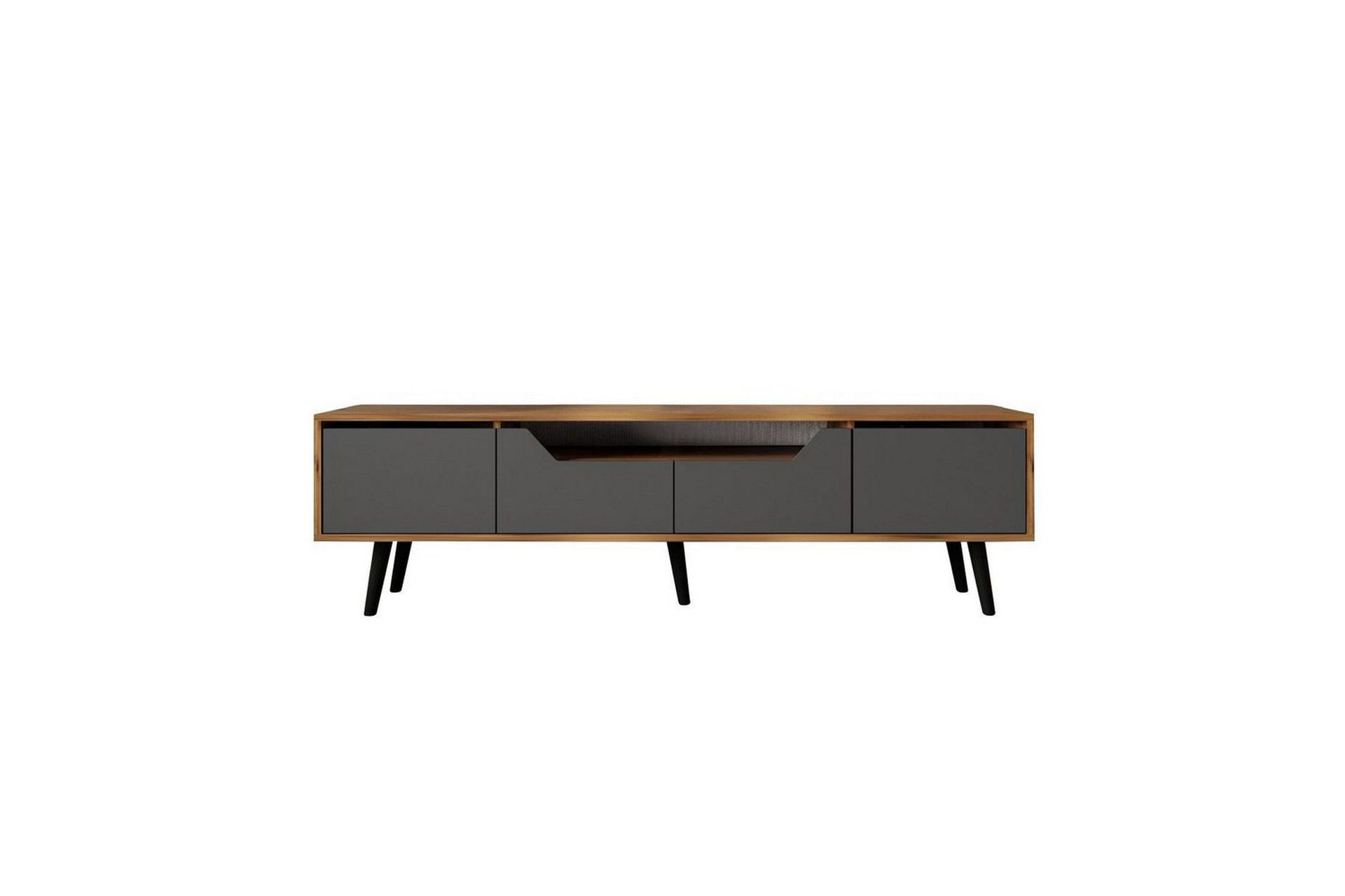 Kollumber TV-benk 180x30 cm - Valnøtt/Antrasitt