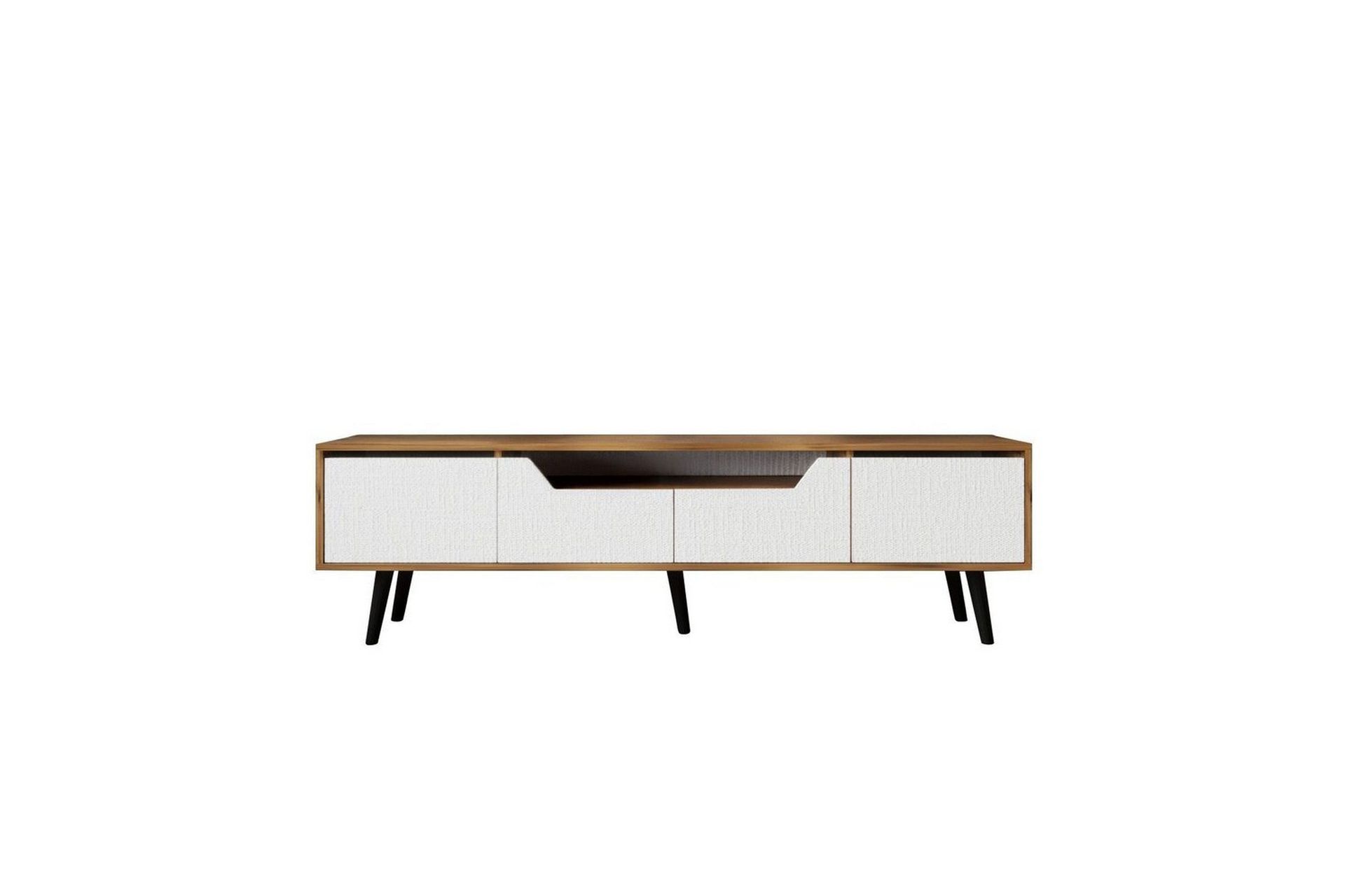Kollumber TV-benk 180x30 cm - Valnøtt/Hvit
