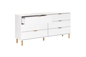 Kommode Walpole hvit, gull - Hvit, gull - Oppbevaring - Oppbevaringsmøbler - Kommode