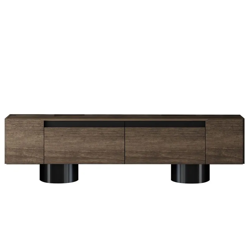 Kumail TV-benk 180 cm - Brun/Svart - Møbler - Mediamøbel & tv møbel - TV-benk & mediabenk