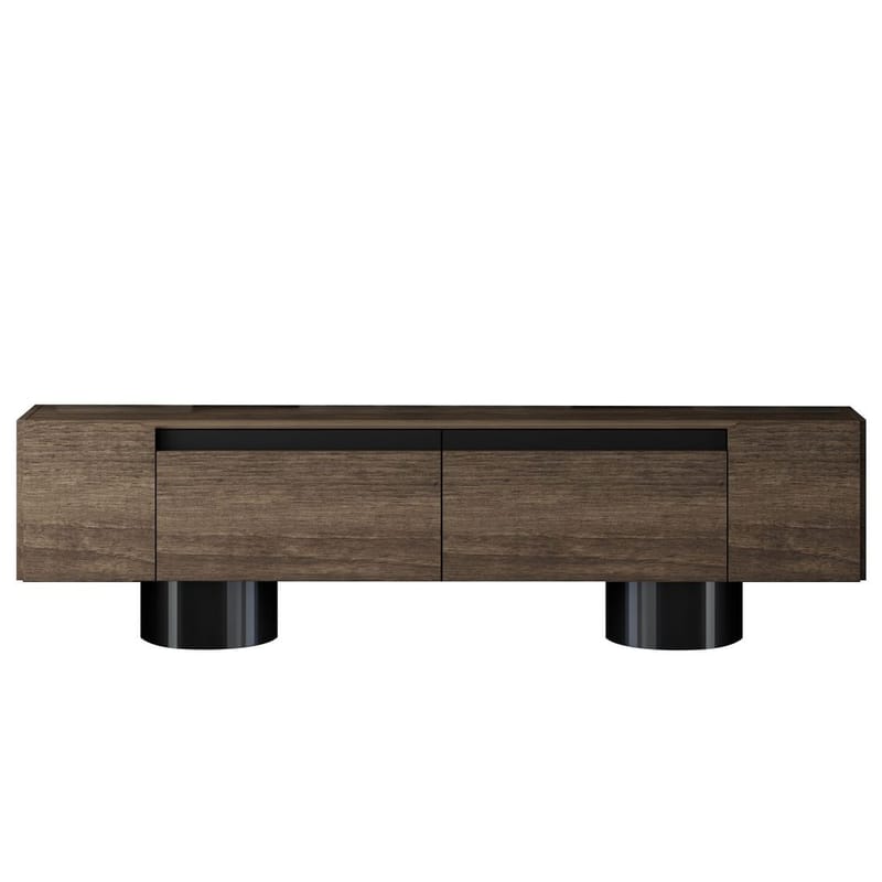Kumail TV-benk 180 cm - Brun/Svart - Møbler - Mediamøbel & tv møbel - TV-benk & mediabenk
