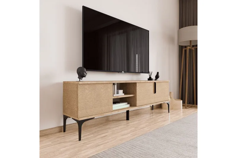 Kunar TV-benk 180 cm - Natur - Møbler - Mediamøbel & tv møbel - TV-benk & mediabenk