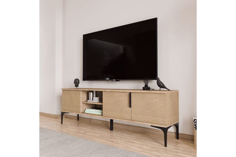 Kunar TV-benk 180 cm - Natur - Møbler - Mediamøbel & tv møbel - TV-benk & mediabenk