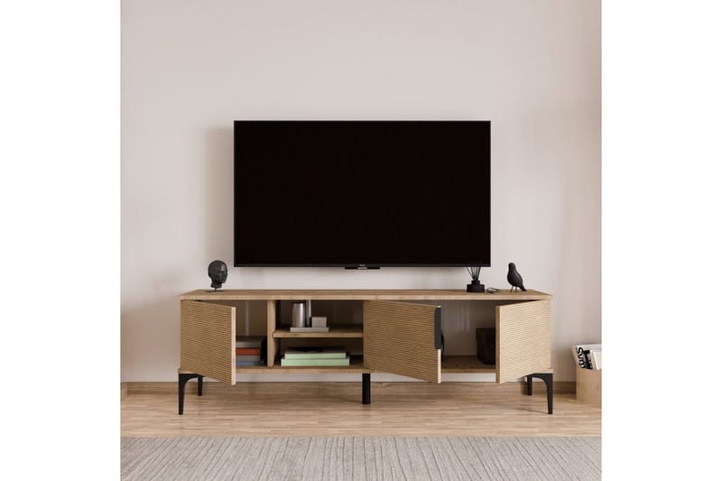 Kunar TV-benk 180 cm - Natur - Møbler - Mediamøbel & tv møbel - TV-benk & mediabenk