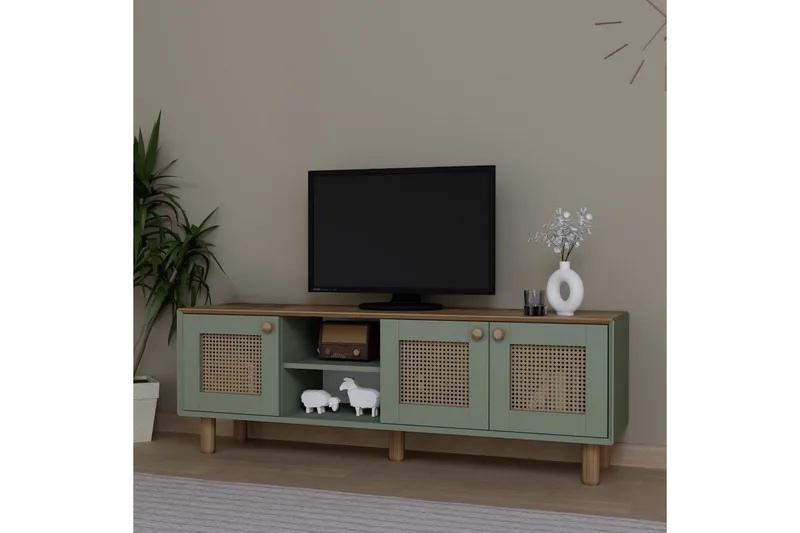 Kuniyoshi TV-benk 160 cm - Grønn - Møbler - Mediamøbel & tv møbel - TV-benk & mediabenk