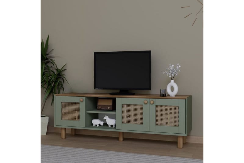 Kuniyoshi TV-benk 160 cm - Grønn - Møbler - Mediamøbel & tv møbel - TV-benk & mediabenk