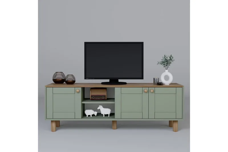 Kuniyoshi TV-benk 160 cm - Grønn - Møbler - Mediamøbel & tv møbel - TV-benk & mediabenk