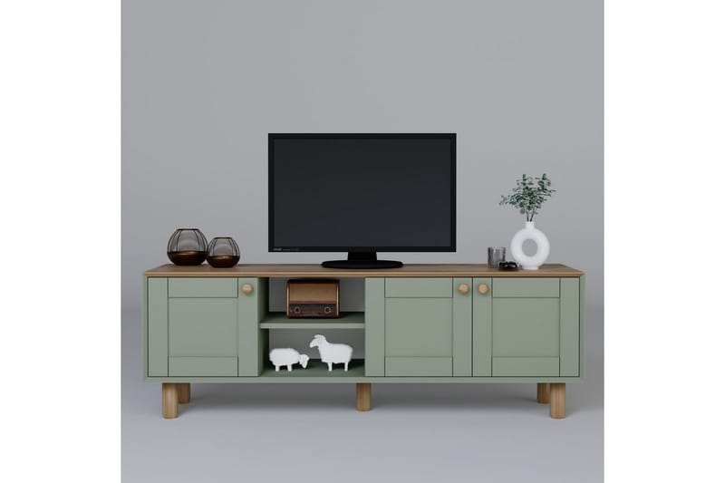 Kuniyoshi TV-benk 160 cm - Grønn - Møbler - Mediamøbel & tv møbel - TV-benk & mediabenk