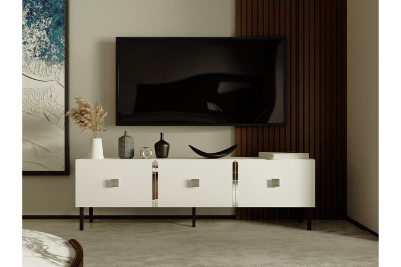 Lagho TV-benk 150 cm - Sølv - TV-benk & mediabenk