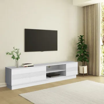 Lav skjenk Loft24 Toro Hvit - Hvit - Møbler - Mediamøbel & tv møbel - TV-benk & mediabenk