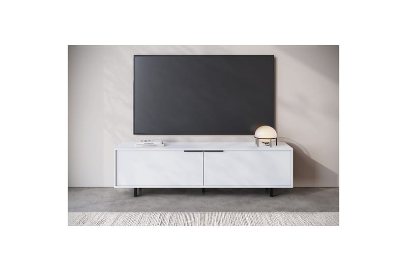 Lavbord Alberto 180x38x50 cm, Hvit - 180x38x50 cm, Hvit - Møbler - Mediamøbel & tv møbel - TV-benk & mediabenk