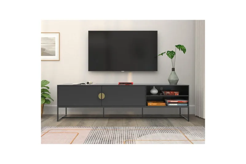 Lavbord Asia Antrasitt - Antrasitt - Møbler - Mediamøbel & tv møbel - TV-benk & mediabenk