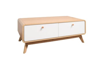 Lavbord Cassie 100x51x40 cm, Eik/Hvit - 100x51x40 cm, Eik/Hvit - Møbler - Mediamøbel & tv møbel - TV-benk & mediabenk