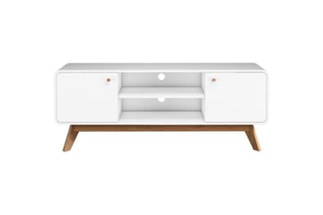 Lavbord Cassie 140x39x53 cm, Hvit/Hvit - 140x39x53 cm, Hvit/Hvit - Møbler - Mediamøbel & tv møbel - TV-benk & mediabenk