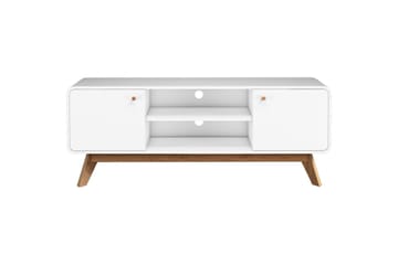 Lavbord Cassie 140x39x53 cm, Hvit/Hvit - 140x39x53 cm, Hvit/Hvit - Møbler - Mediamøbel & tv møbel - TV-benk & mediabenk