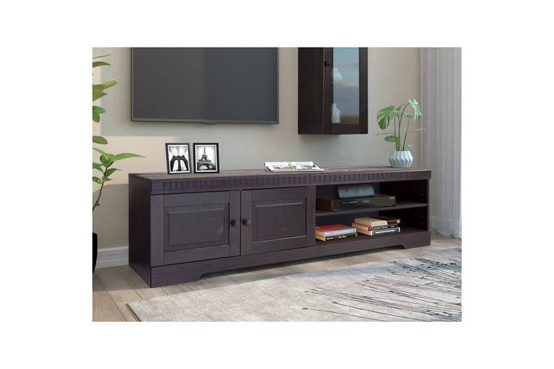 Lavbord Cubrix Havana/Lakk - Havana/Lakk - Møbler - Mediamøbel & tv møbel - TV-benk & mediabenk
