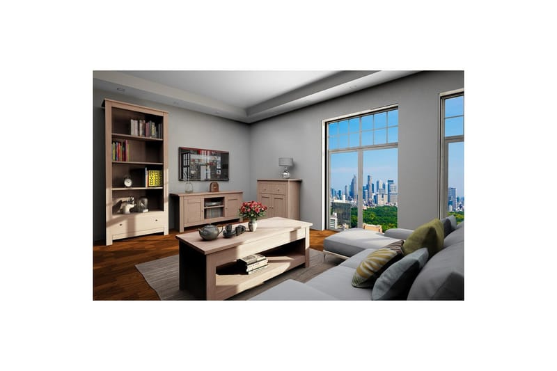 Lavbord Emerald 120x39x58 cm, Natur - 120x39x58 cm, Natur - Møbler - Mediamøbel & tv møbel - TV-benk & mediabenk