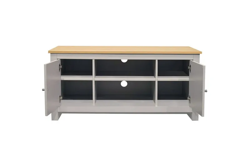 Lavbord Emerald 120x39x58 cm, Natur/Grå - 120x39x58 cm, Natur/Grå - Møbler - Mediamøbel & tv møbel - TV-benk & mediabenk