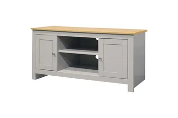 Lavbord Emerald 120x39x58 cm, Natur/Grå - 120x39x58 cm, Natur/Grå - Møbler - Mediamøbel & tv møbel - TV-benk & mediabenk