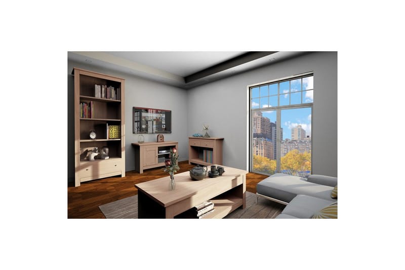 Lavbord Emerald 95x39x58 cm, Natur - 95x39x58 cm, Natur - Møbler - Mediamøbel & tv møbel - TV-benk & mediabenk