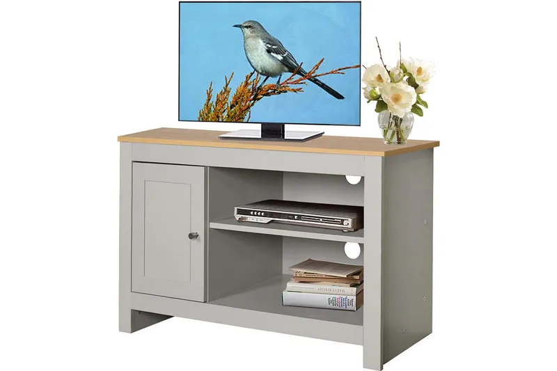 Lavbord Emerald 95x39x58 cm, Natur/Grå - 95x39x58 cm, Natur/Grå - Møbler - Mediamøbel & tv møbel - TV-benk & mediabenk