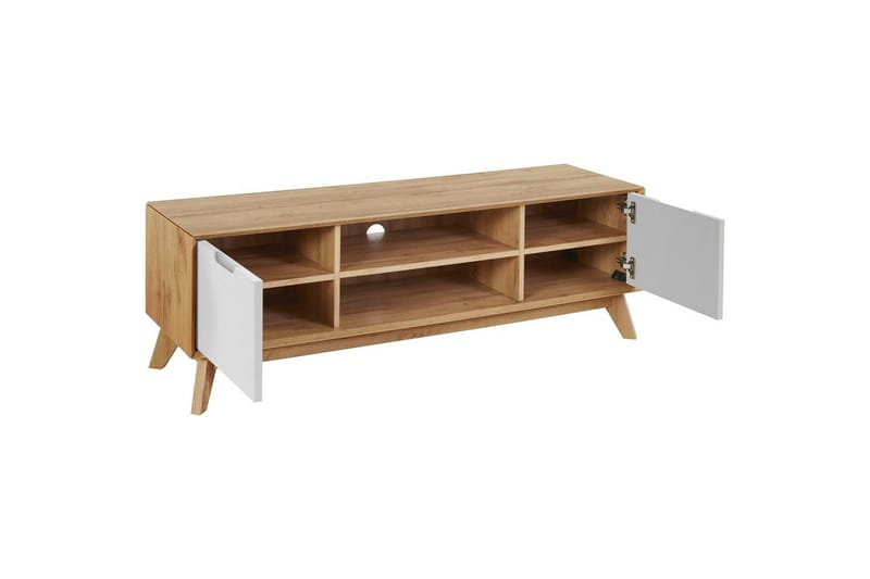 Lavbord Ezra Wotan eik/hvit - Wotan eik/hvit - Møbler - Mediamøbel & tv møbel - TV-benk & mediabenk