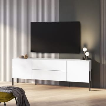 Lavbord Jukon 2 dører med 2 skuffer - Hvit Supermatt - Møbler - Mediamøbel & tv møbel - TV-benk & mediabenk