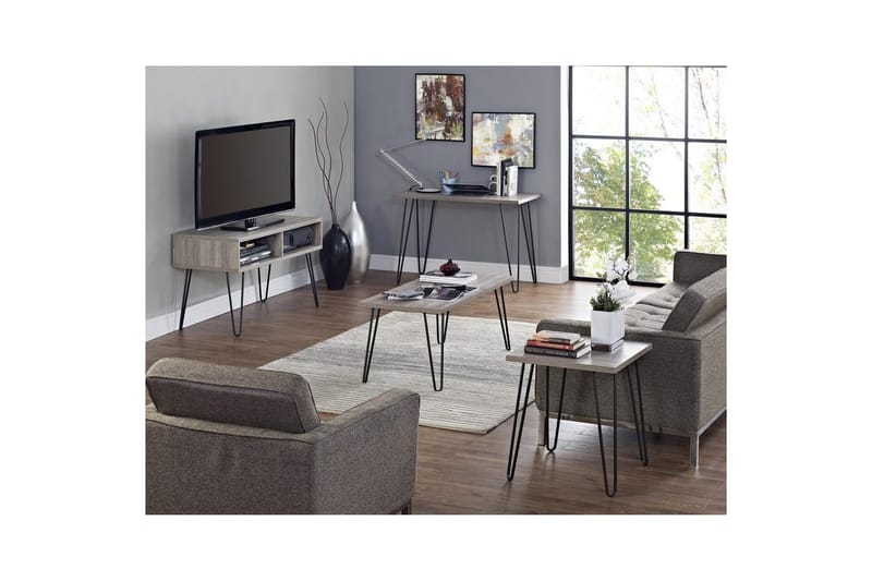 Lavbord Owen Grå/Eik - Grå/Eik - Møbler - Mediamøbel & tv møbel - TV-benk & mediabenk