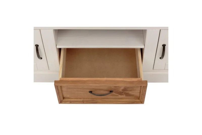 Lavbord Selma Hvit/Beis/Voks - Hvit/Beis/Voks - Møbler - Mediamøbel & tv møbel - TV-benk & mediabenk