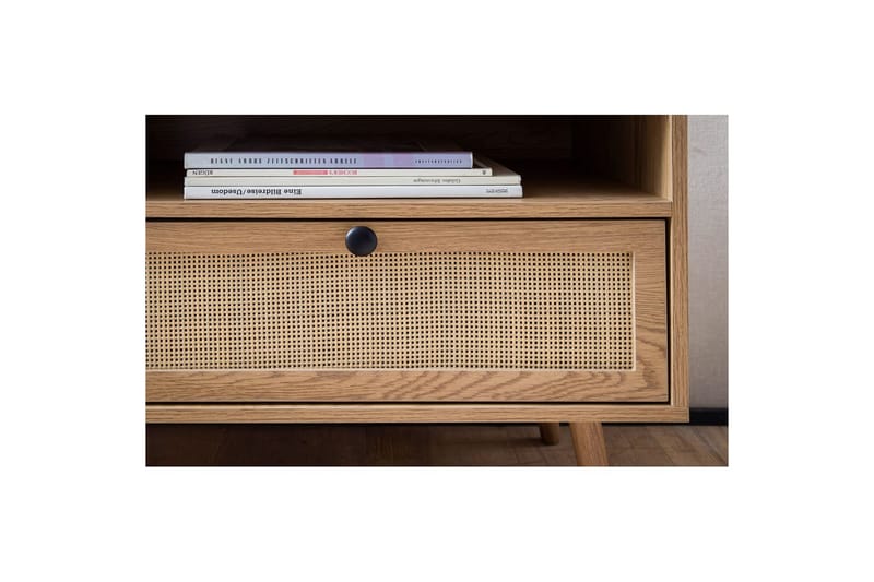 Lavbord Wohnling Eikfolie 2 skuffer moderne med oppbevaring Viennes flette moderne - Møbler - Mediamøbel & tv møbel - TV-skap