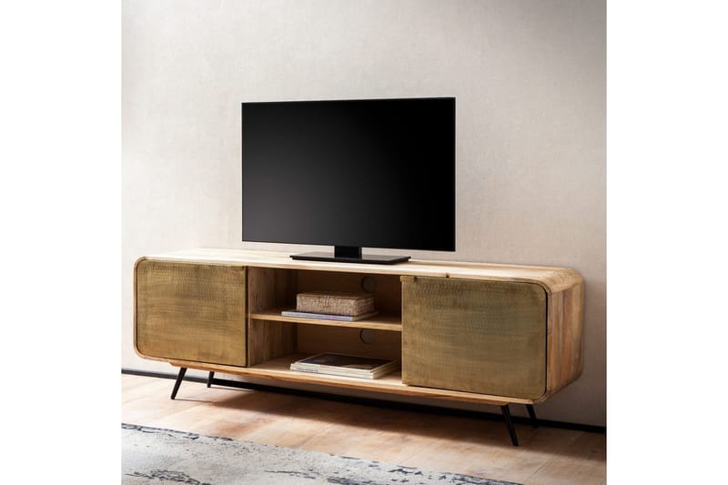 Lavbord Wohnling Heltre med 2 metall dører lagringsbrett industriell - Møbler - Mediamøbel & tv møbel - TV-skap