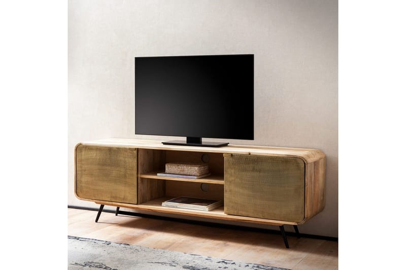 Lavbord Wohnling Heltre med 2 metall dører lagringsbrett industriell - Møbler - Mediamøbel & tv møbel - TV-skap